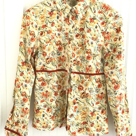 Peck & Peck “Weekend” button up blouse - Picture 1 of 5
